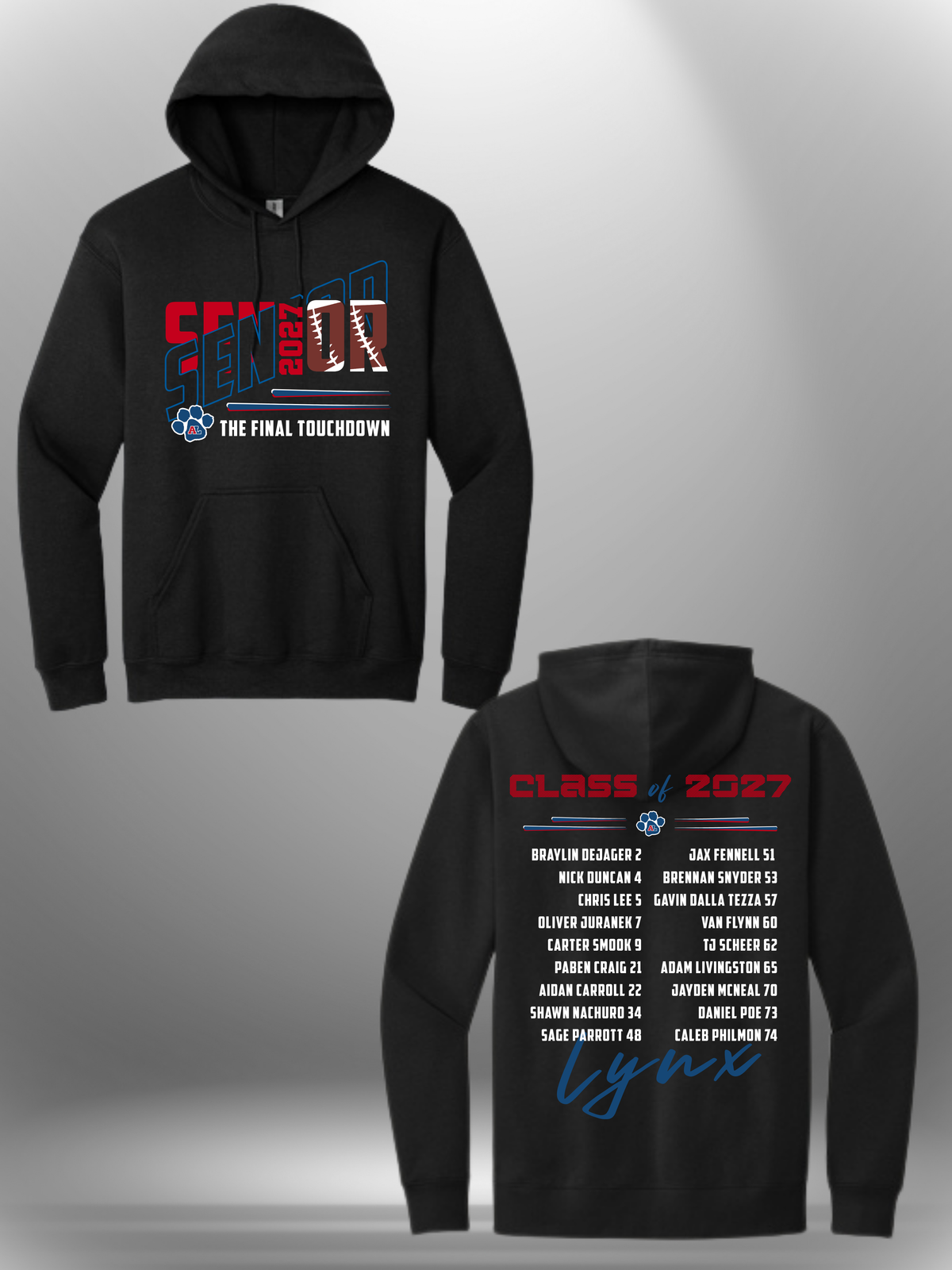 Lynx Football Senior Night Gear