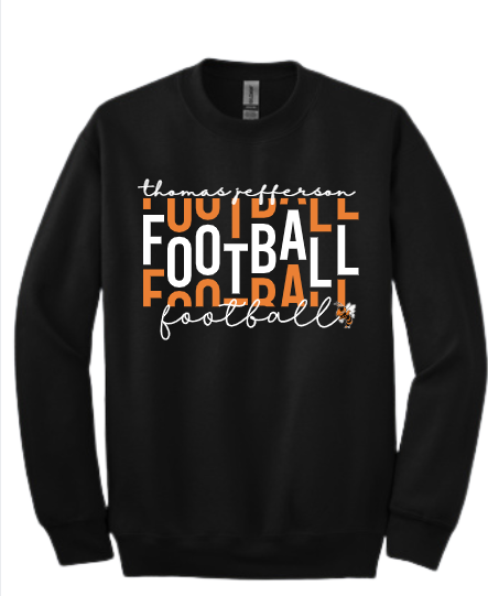 TJHS Football Gear - Football on Repeat