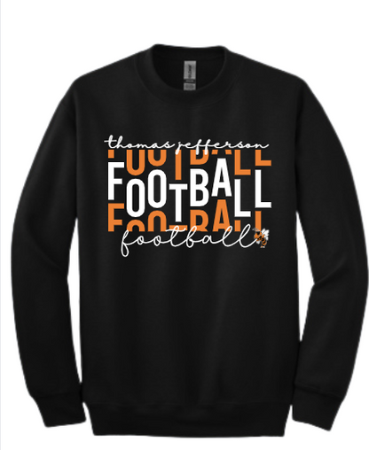 TJHS Football Gear - Football on Repeat