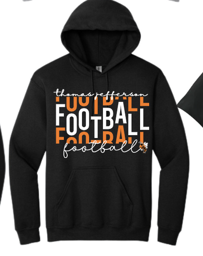 TJHS Football Gear - Football on Repeat