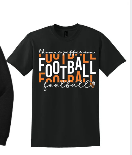 TJHS Football Gear - Football on Repeat