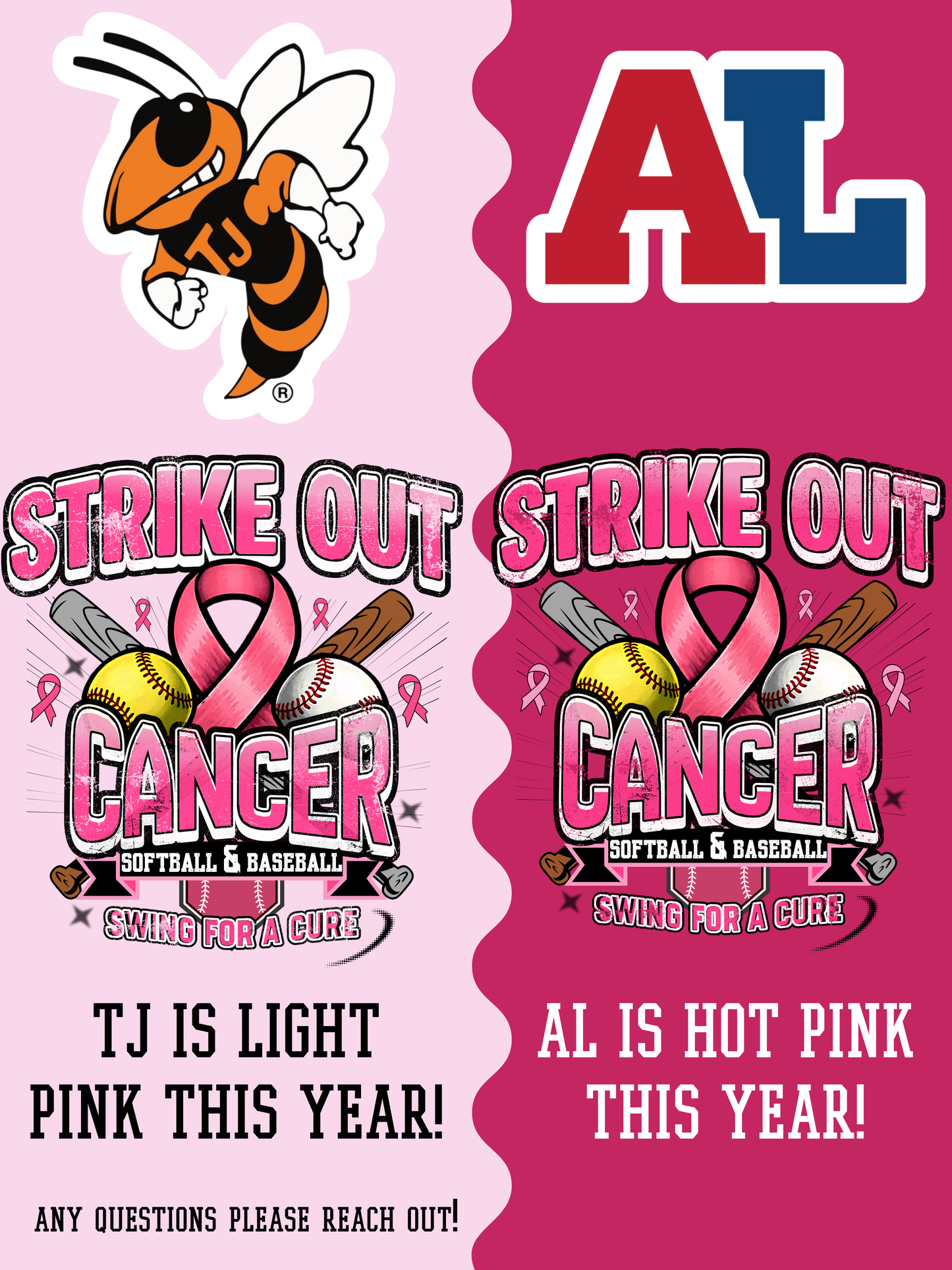 Strike Out Cancer TJ vs AL Baseball & Softball!