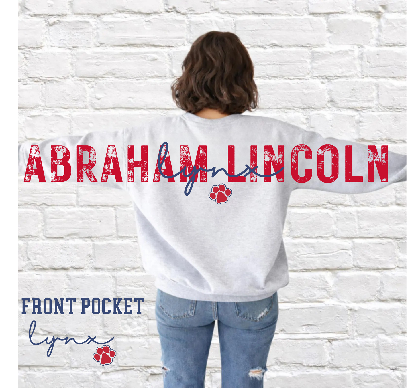 Abraham Lincoln Cheer Team - Arm to Arm Design