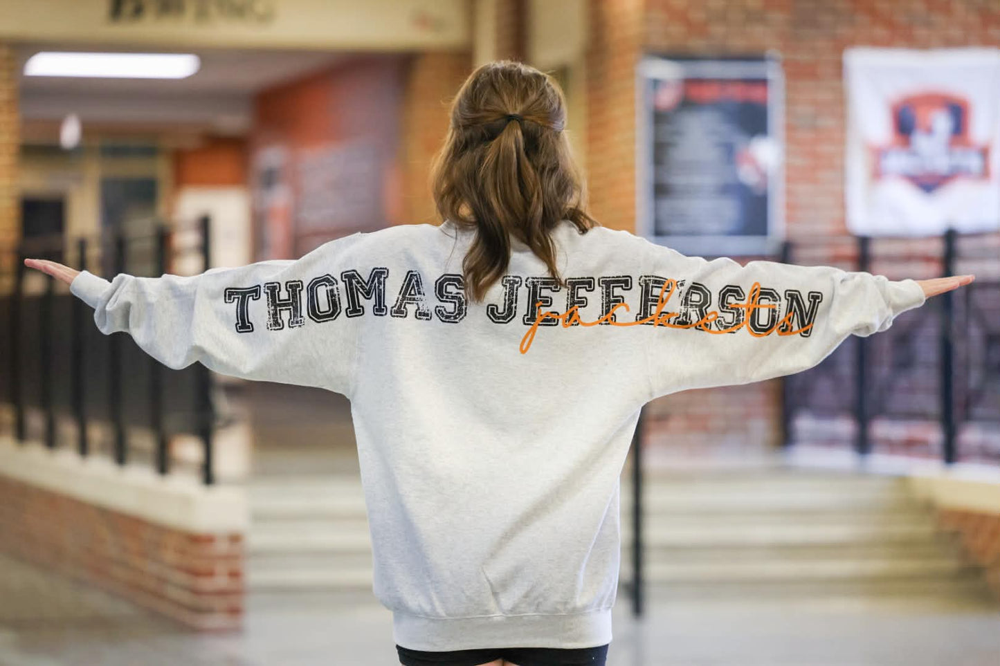 Thomas Jefferson Cheer - Thomas Jefferson Jackets Crewneck